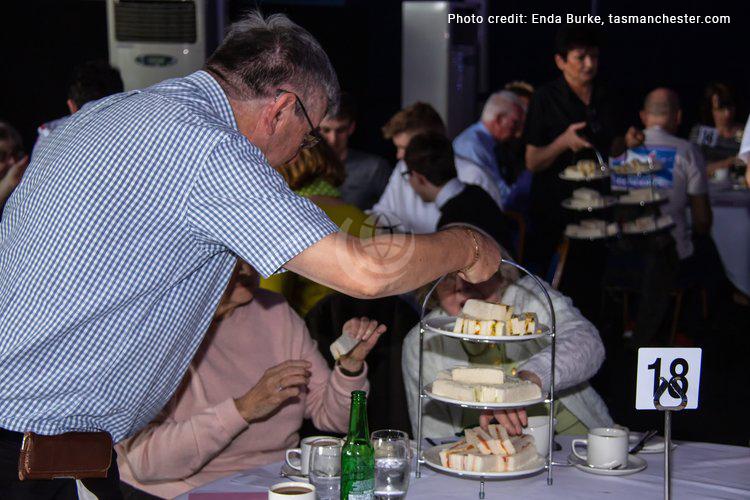 Afternoon tea being served at the Concorde Jubilee event